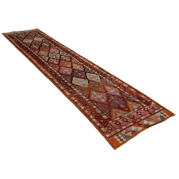 

84x390 Cm Multicolor Handmade Boho Runner Rugs-3x13 Ft