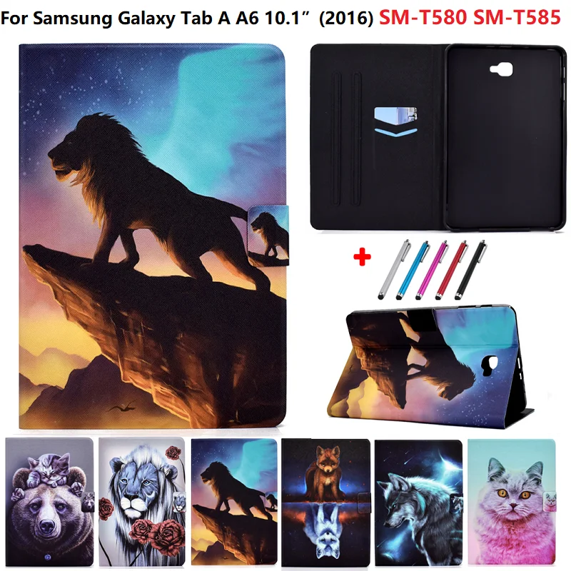 Чехол для Samsung Galaxy Tab A 6 10 1 2016 умный защитный чехол планшета с изображением