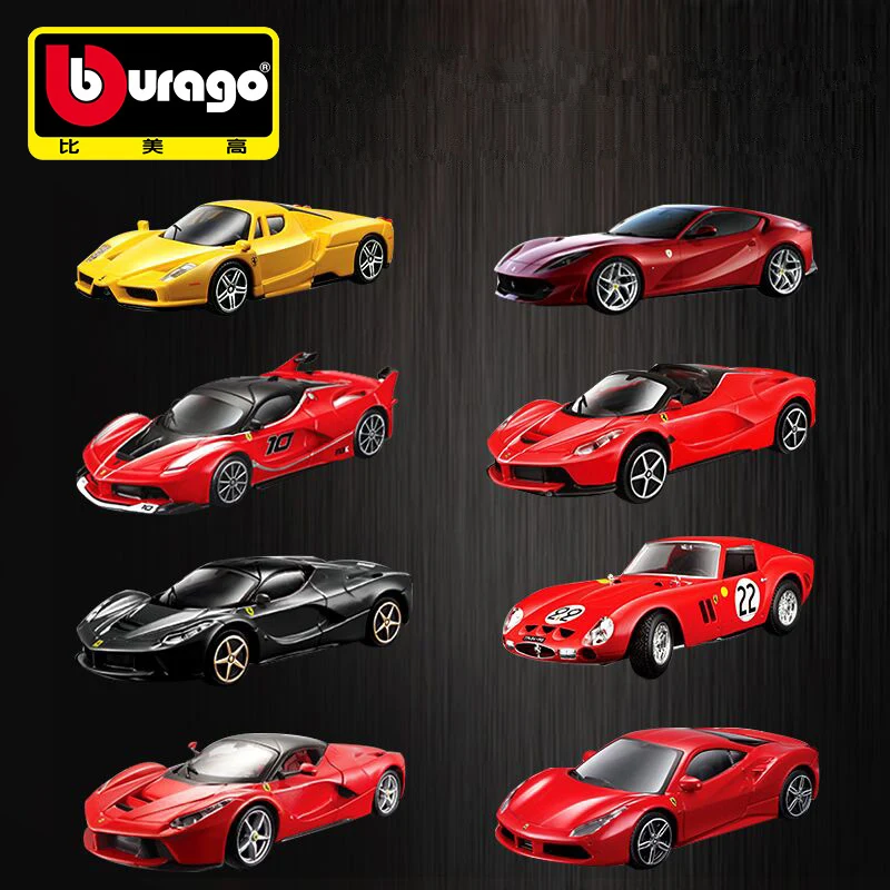 Спортивный автомобиль Ferrari Bburago Модель гоночного автомобиля из желтого сплава 1:43
