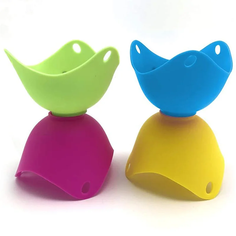 

4Pcs/lot Silicone Egg Poacher Poaching Pods Pan Mould Egg Mold Bowl Rings Cooker Boiler Kitchen Cooking Tool Accessories Gadget