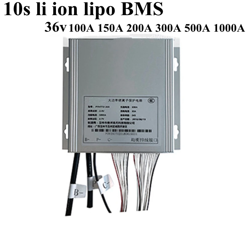 10S 1000A 500A 300A 200A 150A 100A BMS 37V Li Ion Lipo литиевый аккумулятор для 36v 200Ah автомобиля старт с
