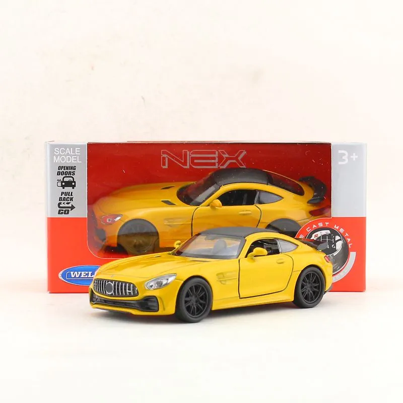 WELLY-Toy-Diecast-Vehicle-Model-1-36-Scale-AMG-GTR-Super-Racing-Pull ...