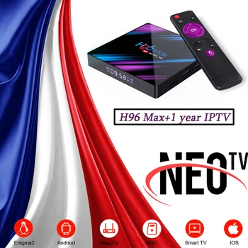 

H96 MAX Smart IPTV Box Android 9.0 Set Top Box 1Year France Portugal Belgium Netherlands Italy IPTV TV Box no APP include