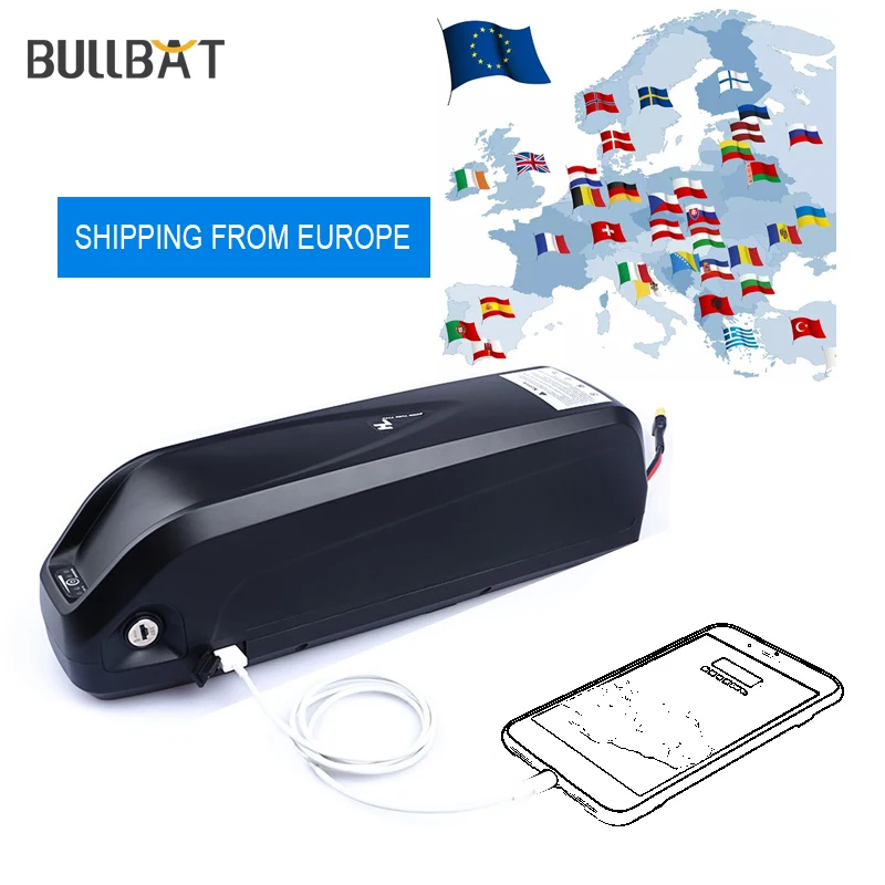 Аккумулятор для электровелосипеда BULLBAT 13S5P 48 В 16 А/ч 13 а/ч Samsung 3200 мА/ч 18650 400 А BMS 500 Вт