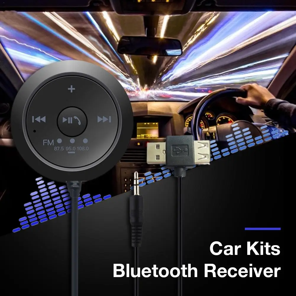 Автомобильный Bluetooth 5,0 Автомобильный приемник с поддержкой u-диска MP3-плеер fm-передатчик AUX аудио музыкальный приемник беспроводной телефонный адаптер