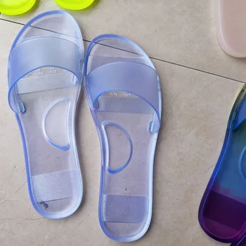 

21 pairs trabsparent sliipers with fast shipping.