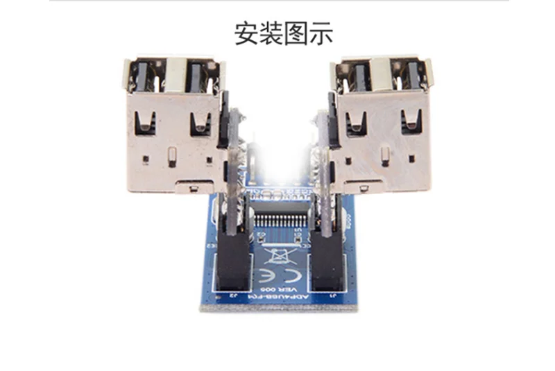 Vertical 9-pin/10-pin Motherboard Female Connector to Dual USB 2.0 Female Adapter with Built-in Dongle - U-ton USB Bluetooth Set Description Image.This Product Can Be Found With The Tag Names Cheap Computer Cables Connectors, Computer Cables Connectors, Computer Office, High Quality Computer Office