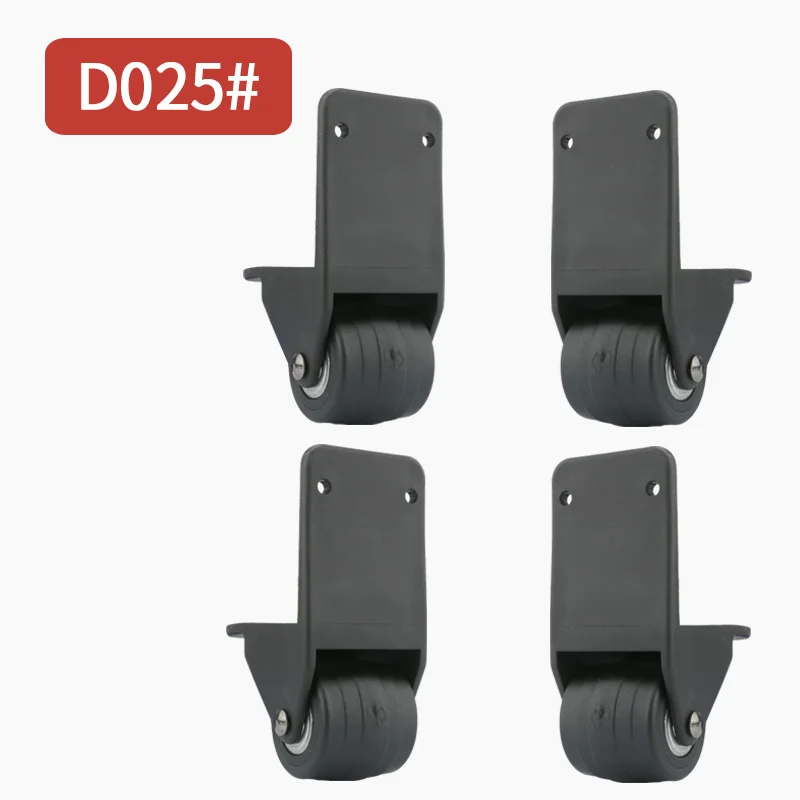 D025(4 Wheels)Black Чехол для костюма, запасные части для колес, ролики для багажа, износостойкие ролики для катания, чехол для полета, коробка для скольжения, черный, на колесах - Цвет: D025(4 Wheels)Black