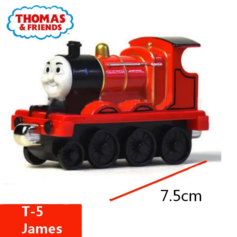 Томас и друзья, 1:43, джорджтайн, модель, металл, пластик, магнитный трек, автомобиль, игрушки для детей, рождественский подарок - Цвет: James
