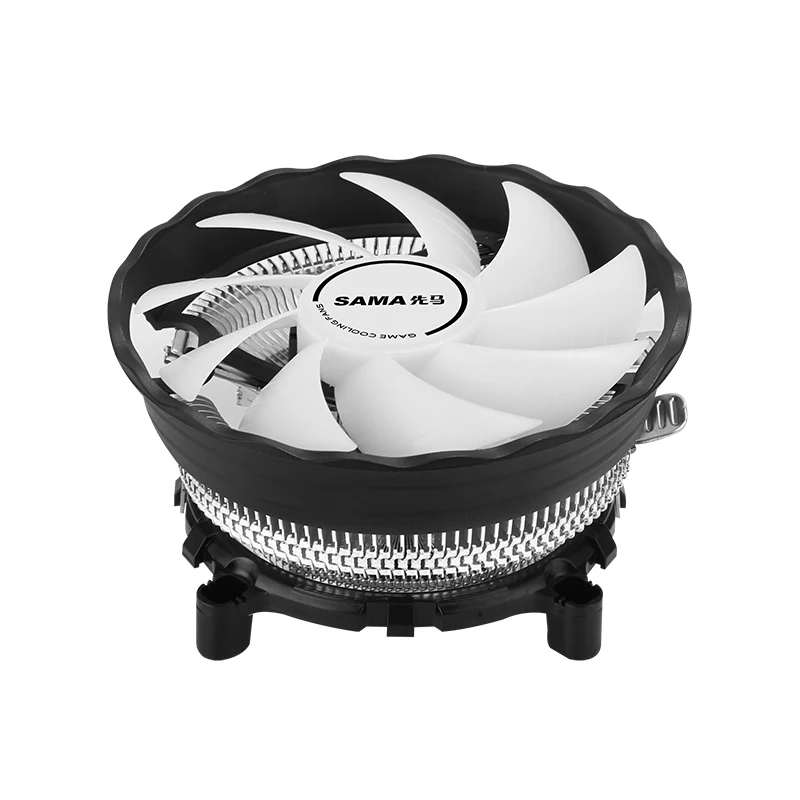 SAMA PC CPU Cooler Fan 120mm RGB 3 Pin For Intel LGA 1151 1155 1156 1366 775 AMD AM2 AM3 AM4 CPU Processor Cooler with Socket