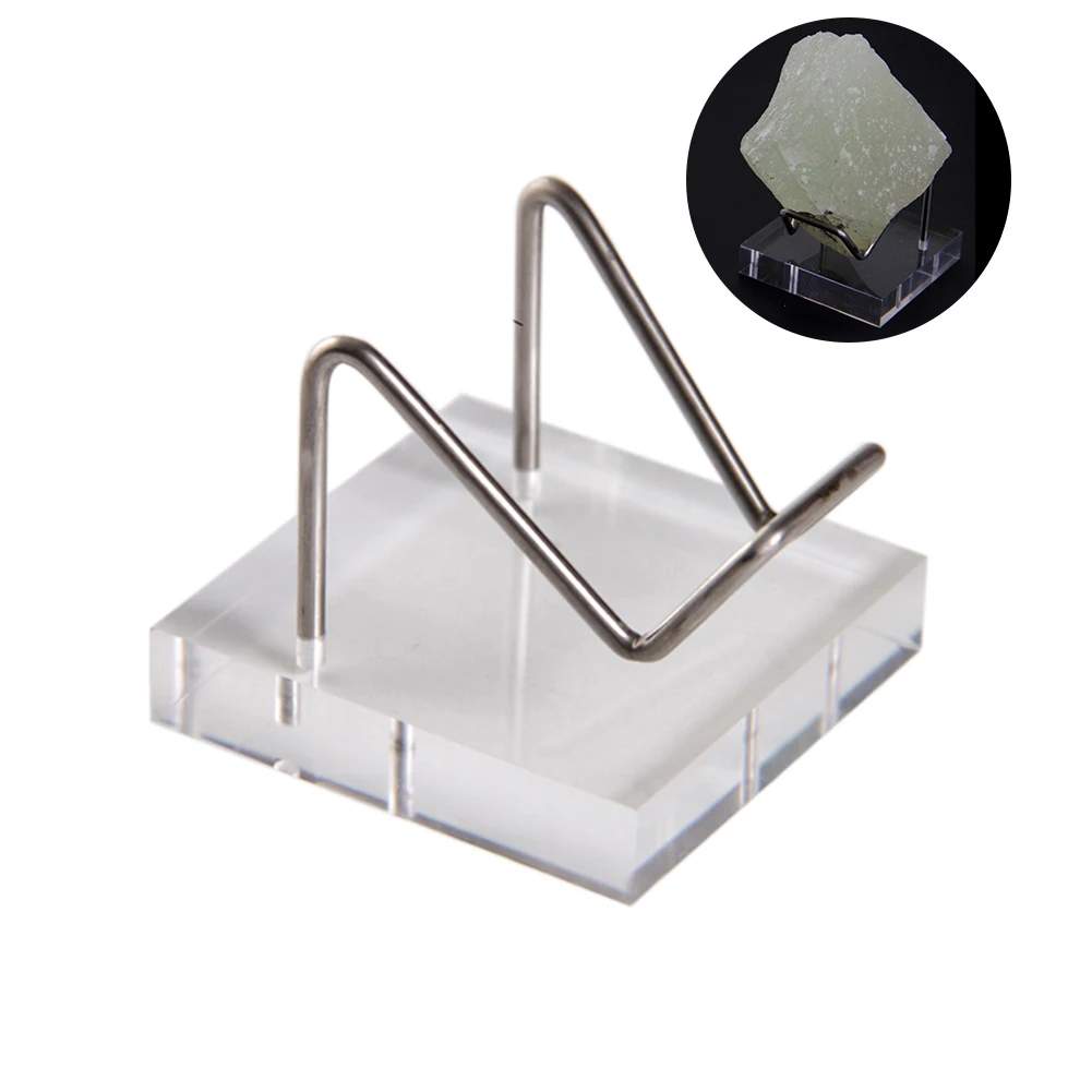 Présentoir Acrylique Transparent – 5x5x4 Cm – Pour Fossiles, Géodes Et Minéraux