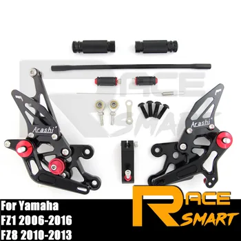 

For YAMAHA FZ1 2006 - 2016 FZ8 2010 - 2013 Rear Footrests Foot Rest Pegs Pedal Motorcycle Accessories CNC Adjustable Rearset