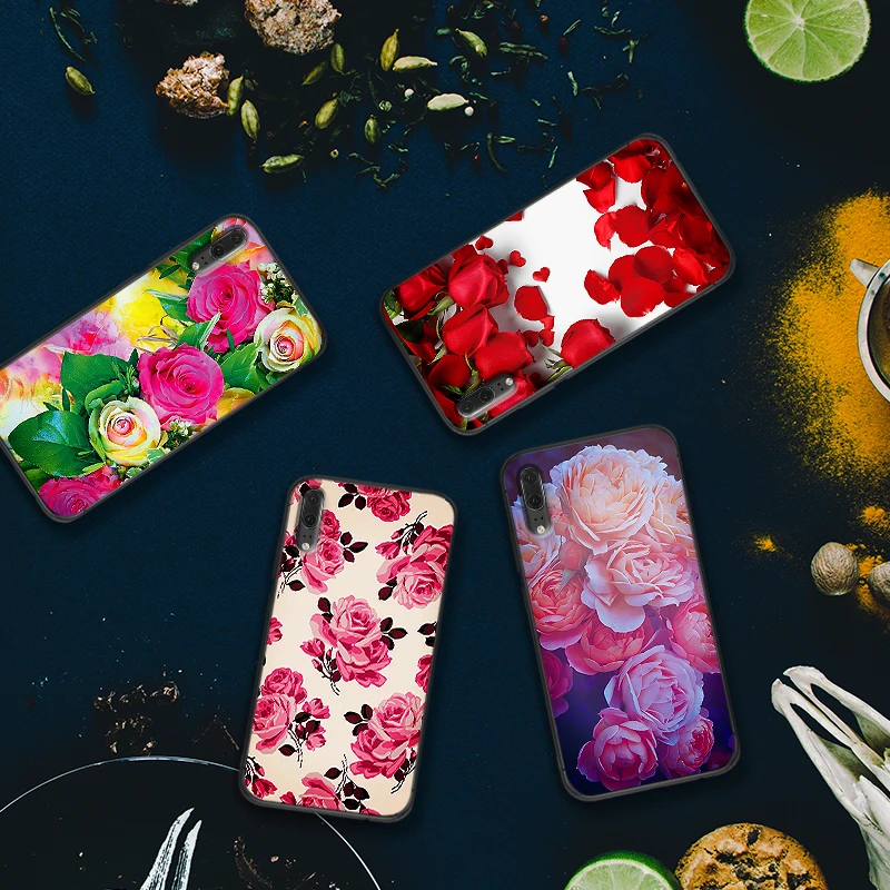 Розовый чехол для Huawei NOVA 2 3 4 Lite 2i 3i 5i Y6 Y7 Y9 Prime 2019 Коврики 10 20 Pro Чехол телефона