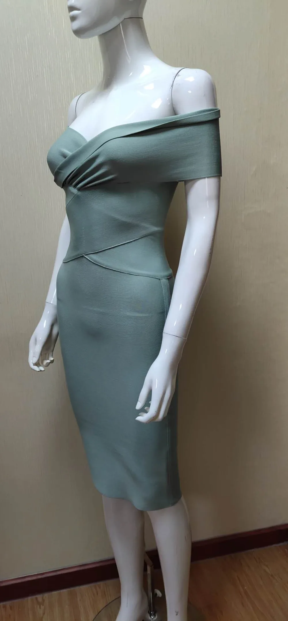 Новинка, летнее женское Бандажное платье, Vestidos, небесно-голубое, вечерние платья знаменитостей, элегантное, с открытыми плечами, Dimond, бодикон, Клубное платье