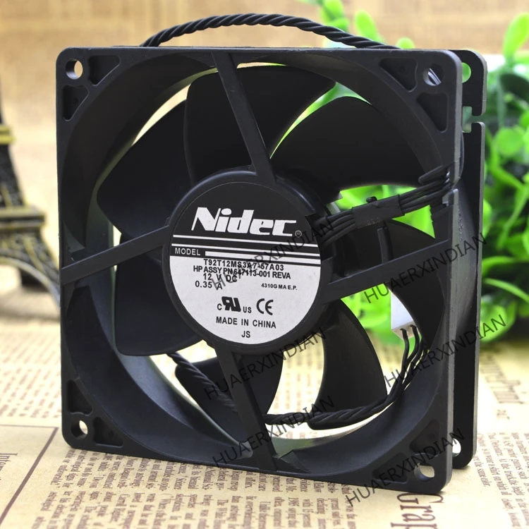 

Original NEW 9225 DC12V 0.35a T92T12MS3A7-57A03 Motor protection cooling Fan