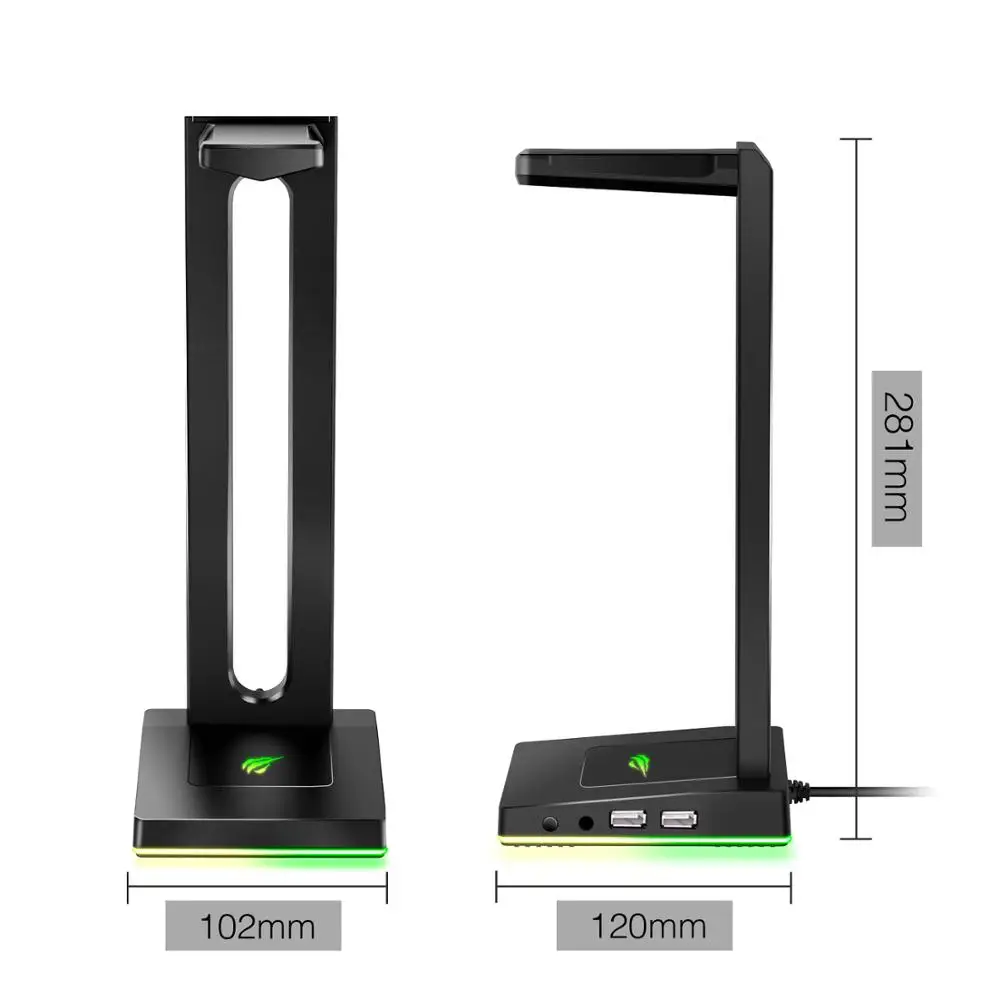 Havit Rgb Headset Stand With 3.5mm Aux 