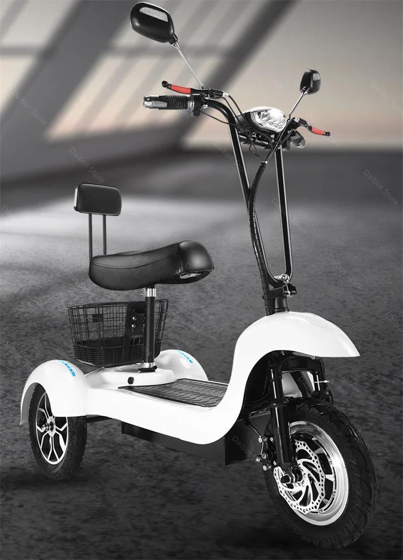 DB Electric Skateboard Scooter Three Wheels Electric Bicycles 12 Inch 500W 48V Range 45KM Electric Scooter Bike For Disabled (17)