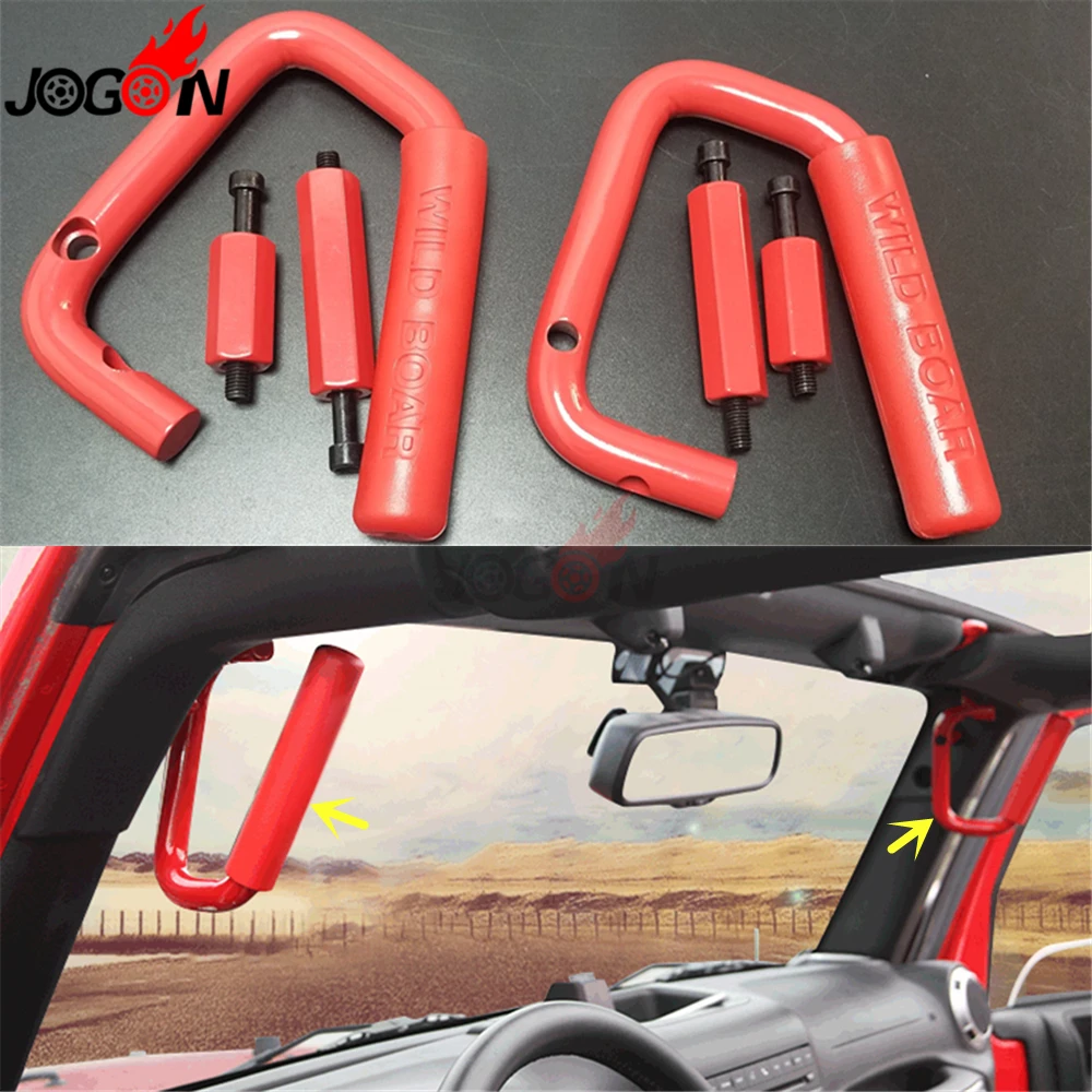 Набор автомобильных аксессуаров для Jeep Wrangler 2011-, алюминиевый сплав, внутренняя передняя дверь, подлокотник, ручка, поручень, надстройка, Молдинг