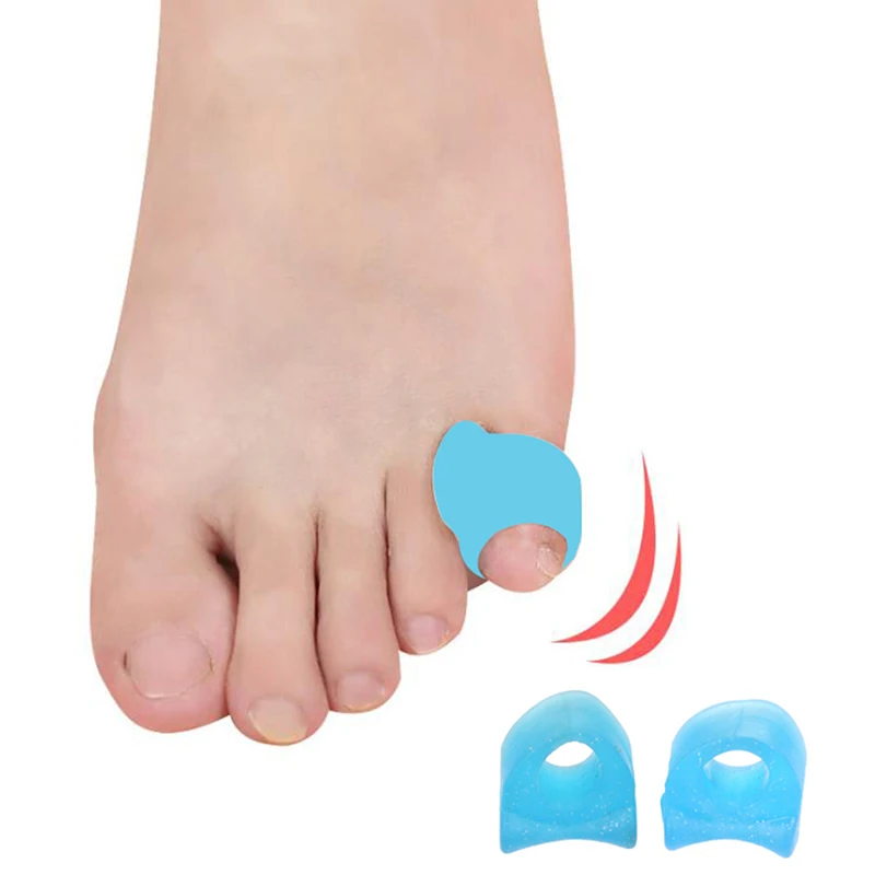2Pcs Silicone Toe Separator Valgus Bunion Spacers Thumb Corrector Foot Care Tool