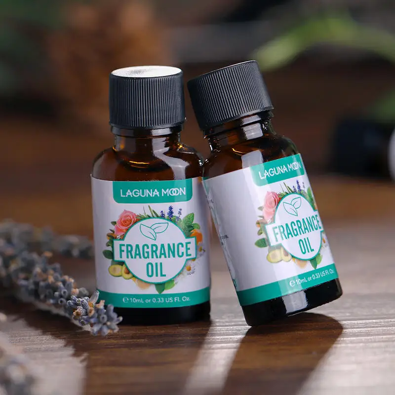 LAGUNAMOON 10ML Angel Oils Essential Lime Basil Midnight Rose Summer Rose Lemon For Candle Soap Making Perfume perfume oil-1