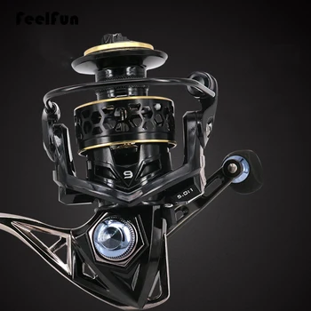 

FeelFun 9BB Trout Fishing Reel Anti-corrosive Metal Spinning Fishing Reels 2000-6000 Series Sea Fishing Wheel Saltwater