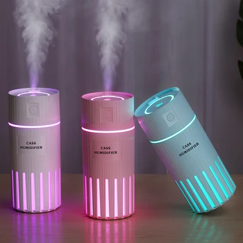 

DEKAXI New Air Diffuser 320ML Humidifier For Home Car Face Decorative Mini Air Humidifier USB With Mini Fan and Light Mist Maker