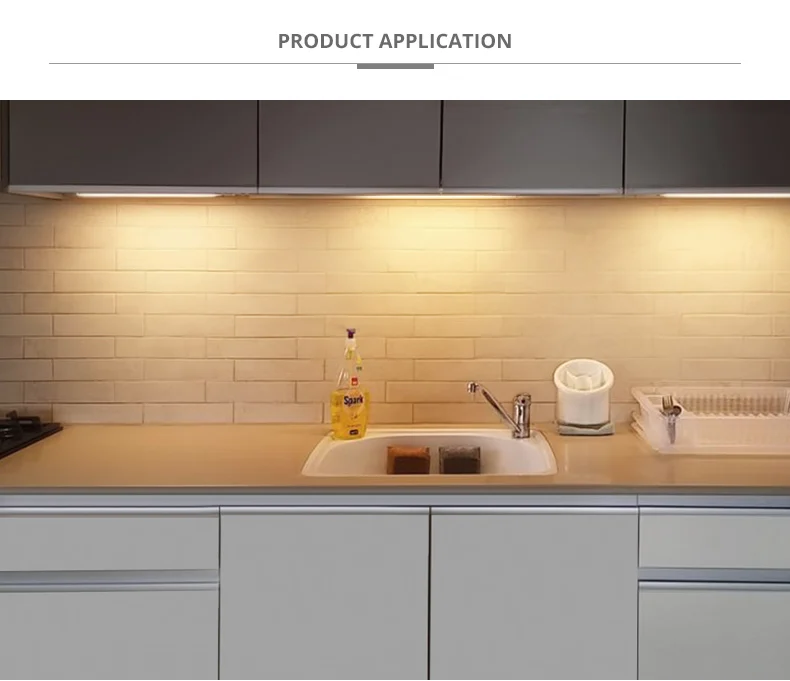 12V Hand Sweep Motion Sensor LED Cabinet Light Kitchen Closet Wardrobe Lamp FG#1 