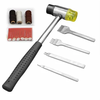 

Leather Work 69pcs Craft Tools Sewing Stitching Leather Stamping Groover Kit