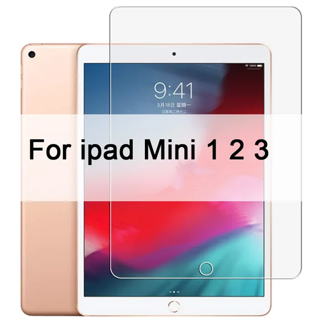 9H Tempered Glass For iPad 10.2 inch 2019 2.5D Full Cover Screen Protector For iPad Pro 11 Air 2 3 MiNi 5 4 3 2 2017 2018 Glass For Mini 1 2 3