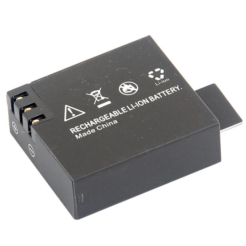 AAAE Top-4x 3,7 V 900mAh батарея+ двойной USB зарядное устройство для спортивной камеры SJ4000 OS480, черный