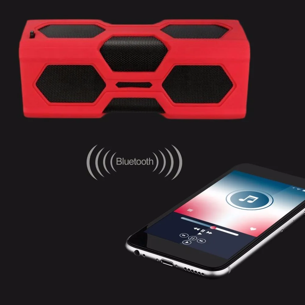 Водонепроницаемый портативный bluetooth-динамик грязеотталкивающий устойчивый к падениям спортивный беспроводной музыкальный динамик Поддержка громкой связи звонки Прямая поставка