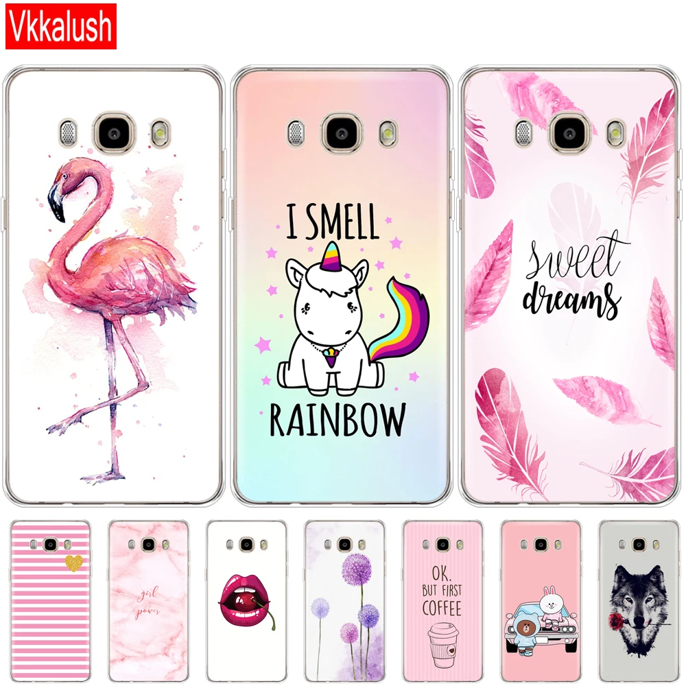 

Case FOR Samsung Galaxy J5 2016 Soft TPU Silicon Case J510 J510F Cover FOR Samsung J5 2016 Case protective shockproof shell