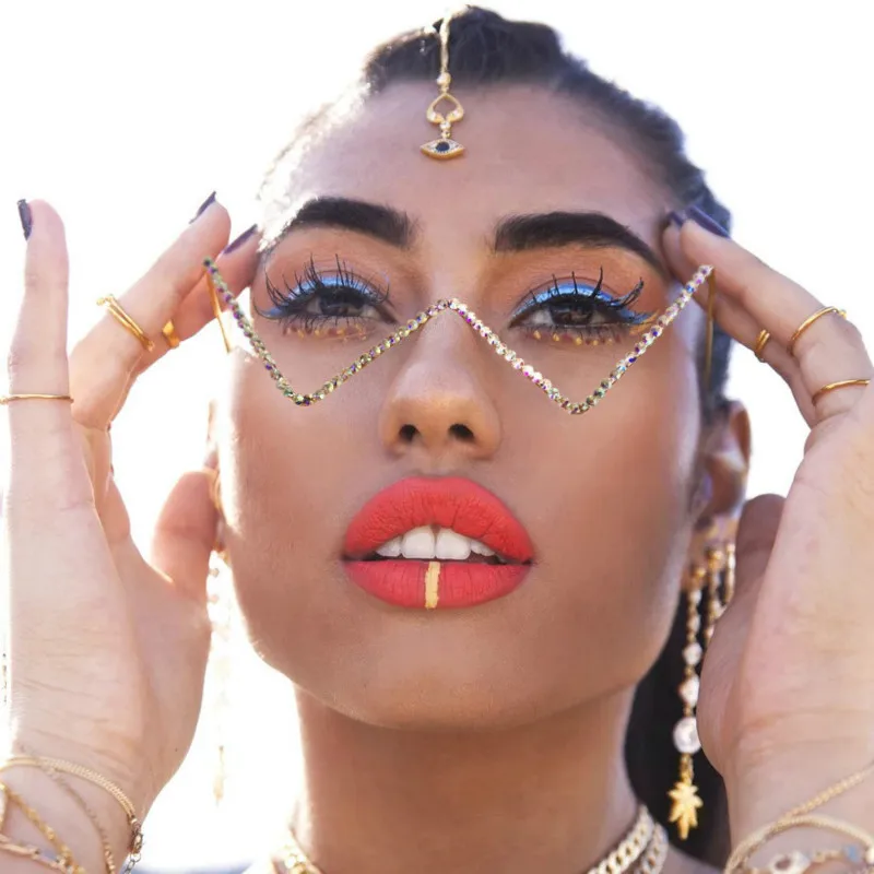 

Steampunk Diamond Triangle Frame Sunglasses Women Triangle Frames Men Sunglasses Frames Vintage Eyewear Decoration