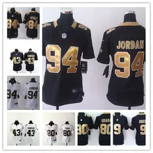 Женский Орлеан s,#9 Drew Brees 10# Brandin Cooks#28 Spiller Jersey