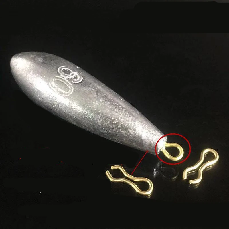 57g poids de pêche à la carpe poire plate carpe pêche grossière coulée