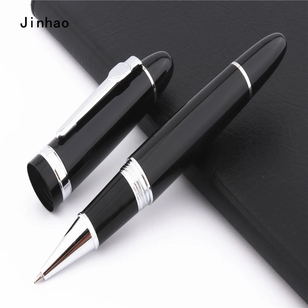 Jinhao 159 черная деловая офисная Средняя Ручка-роллер новые школьные канцелярские
