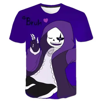 

2020 Handsome Undertale Sans T shirts Kids Clothes Summer Short Sonic T-shirt For Boys Clothes Teenager Tops Children Clothes