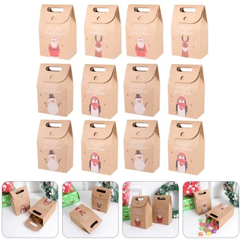 

20Pcs Boxes Festive Candy Boxes Gift Packing Boxes Sweets Boxes for Christmas Party