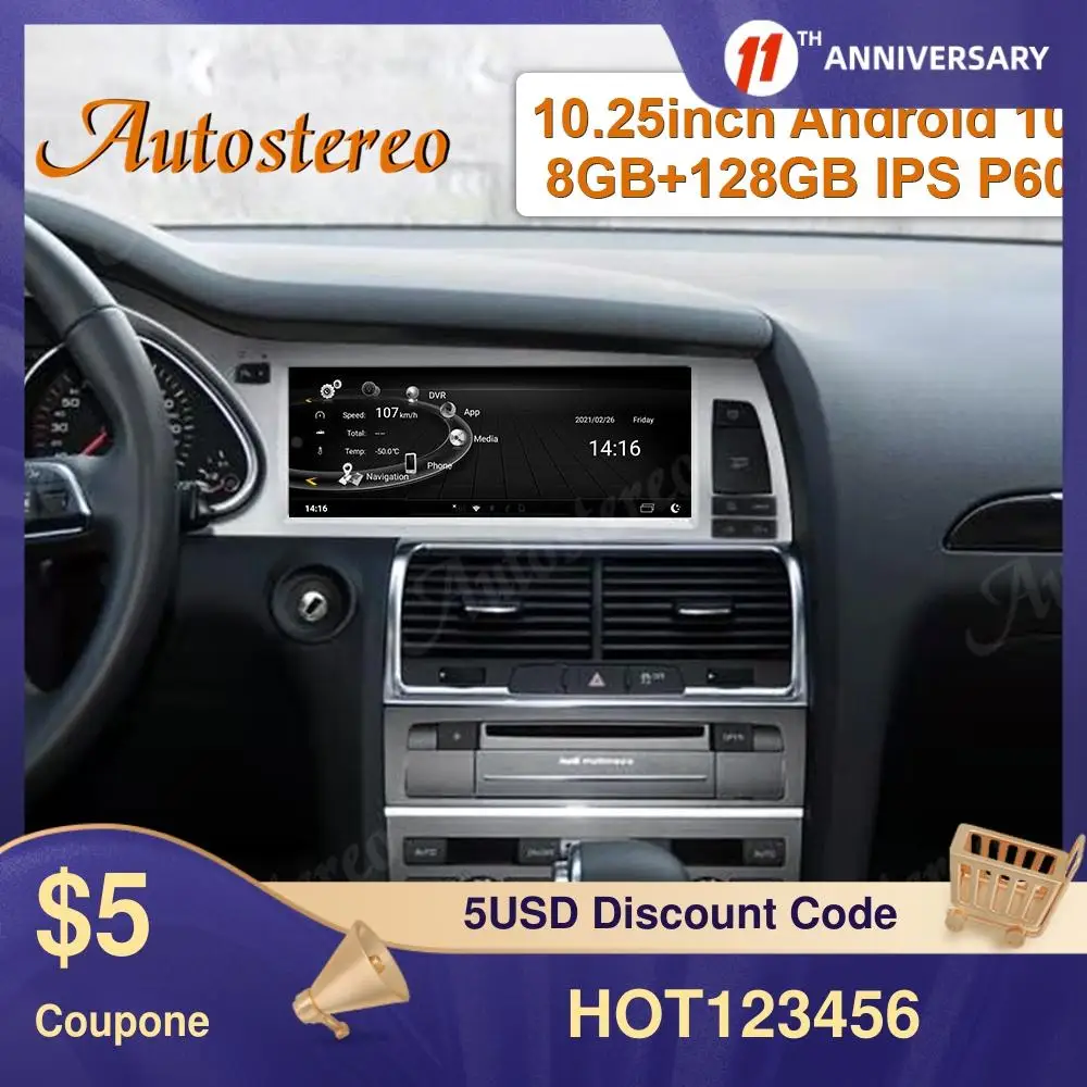 

Автомобильный DVD-плеер для Audi Q7 2010-2015 Android 10 8 Гб RAM Carplay GPS навигация автомобильный стерео Мультимедийный Плеер головное устройство Радио Лента