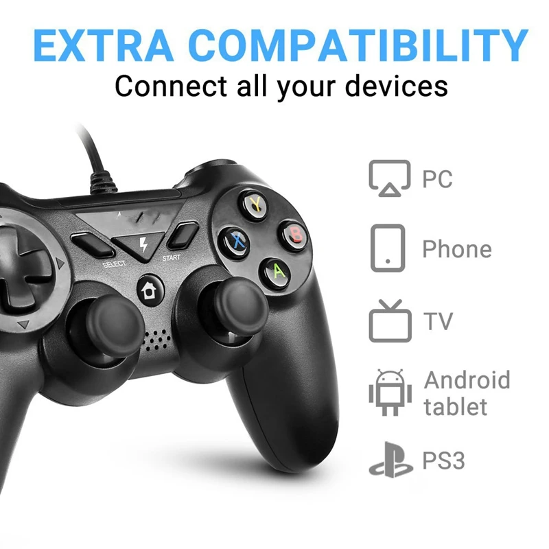 AAAE топ-проводной Android контроллер Поддержка Ps3 ПК Psv Android Ps3 платформа