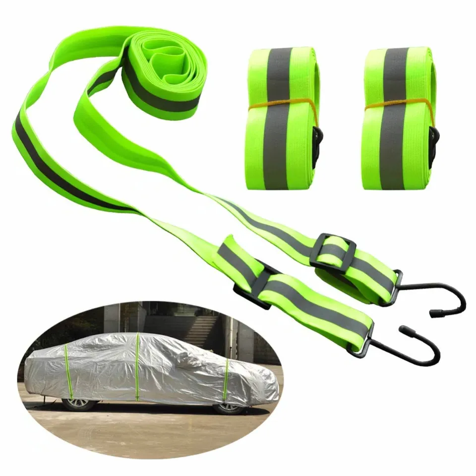 3m/6m Car Covers Elastic Adjustable Reflective Stripe Rope Easy Installation Protect Cover From High Wind Multiple Use | Автомобили и
