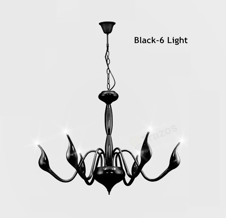 Современные светодиодный Люстра Арт Деко Европейская свеча светодиодный люстры потолочные Спальня Гостиная Декорации для столовой люстры