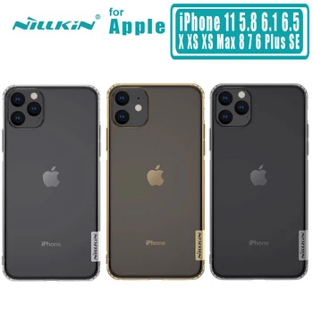 

for iPhone 11 11 Pro 11 Pro Max Case Nillkin TPU 0.6mm Silicone Cover for iPhone X XR XS Max 8 7 6 6s Plus 5 5S SE Case