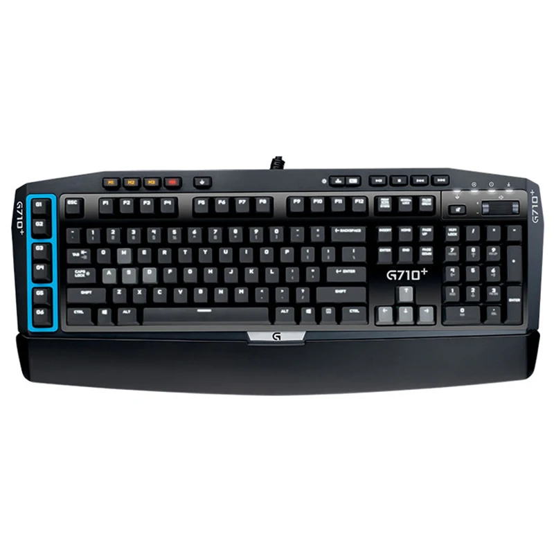 Logitech G710+ синяя Проводная игровая механическая клавиатура со светодиодной подсветкой Эргономичный программируемый Keybord