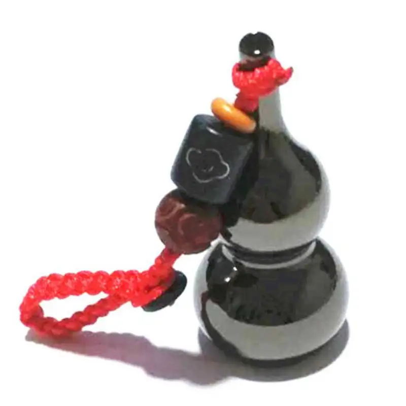 Chinese Traditional Good Luck Gourd Keychain Mini Keyring Lucky Pendant Car Keys Ornaments New