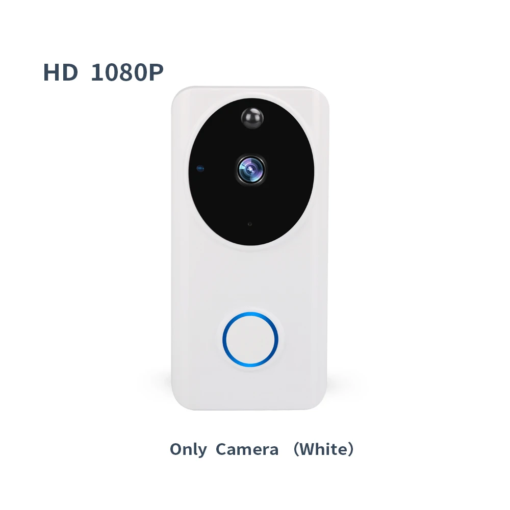 Умный Wifi беспроводной видеодомофон дверной звонок телефон 1080P наружная Камера Безопасности Водонепроницаемая IP65 ИК-сигнализация движения камера ночного видения - Цвет: option1