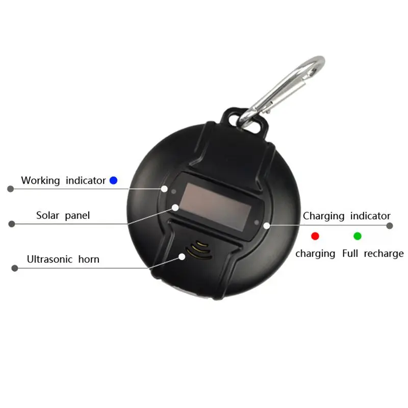 

Solar Powered Mosquito Repellent Portable Rechargeable Insect Repellent