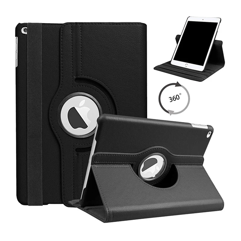 10.2 BLACK Умный чехол для iPad 10,2, вращающийся на 360 градусов чехол для Apple iPad 7-го поколения A2200 A2198 A2232, защитный чехол для планшета - Цвет: 10.2 BLACK