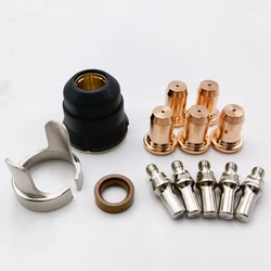 Kit de consommables pour torche Plasma à Air, 13 pièces, buse de torche à Arc Non HF, pointe d'électrode, anneau tourbillonnant, bouclier d'espacement pour PT 40 PT 60 IPT60 PT60 