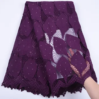 

Design French Guipure Lace Fabric African Water Soluble Lace Fabric High Quality Silk Milk Lace Fabric In Wedding Sewing 1725